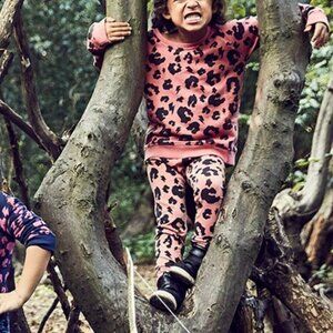 Scamp & Dude Cheetah Set Playset Jogger Sweatshirts